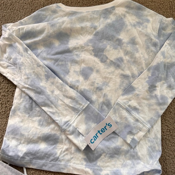 Carter's blue tie dye long sleeve shirt sz10 - Picture 4 of 8